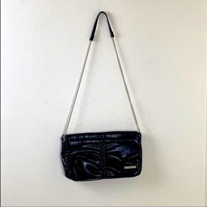 Relic faux snakeskin leather shoulder Black  bag